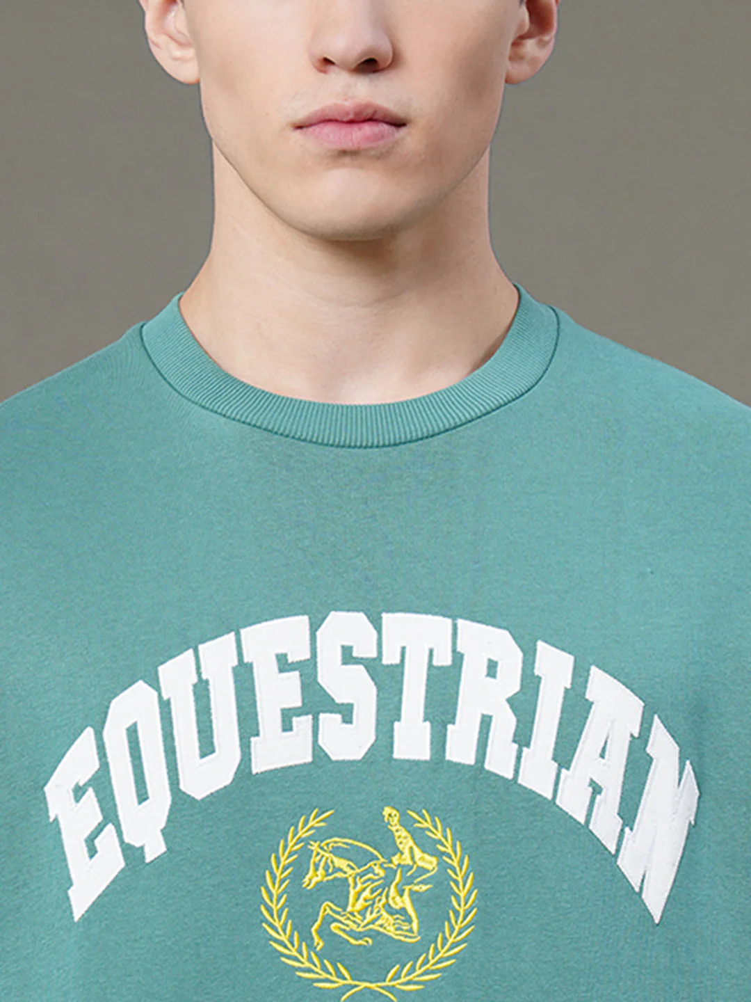 Round Neck Graphic Sweatshirt for Men - Image 4