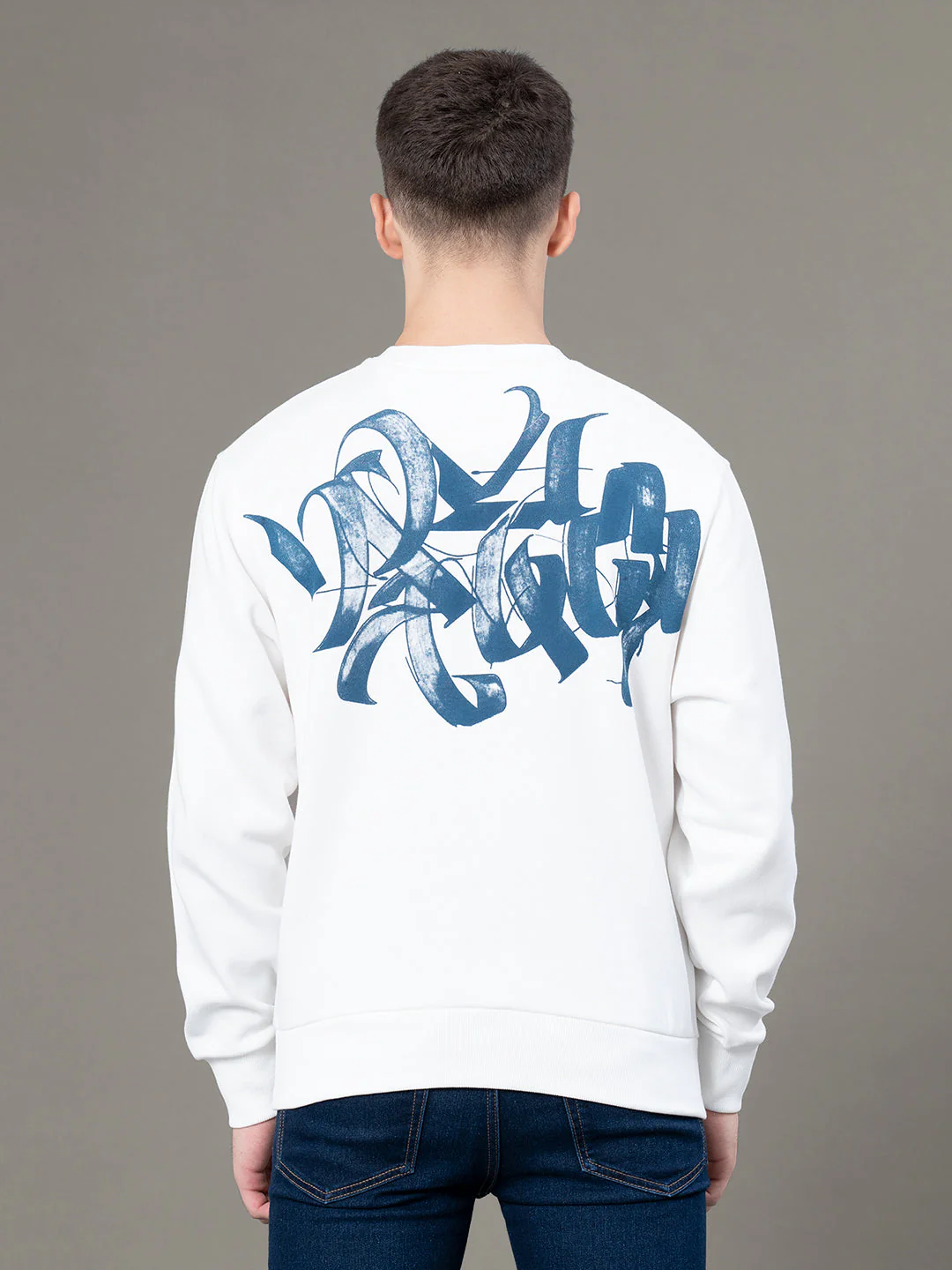 Round Neck Graphic Sweatshirt for Men - Image 3