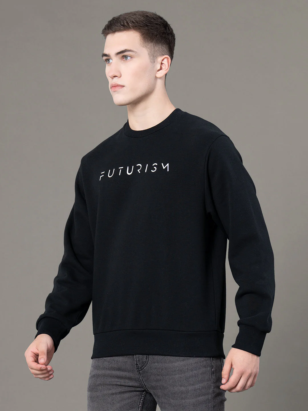 Round Neck Graphic Sweatshirt for Men - Image 2