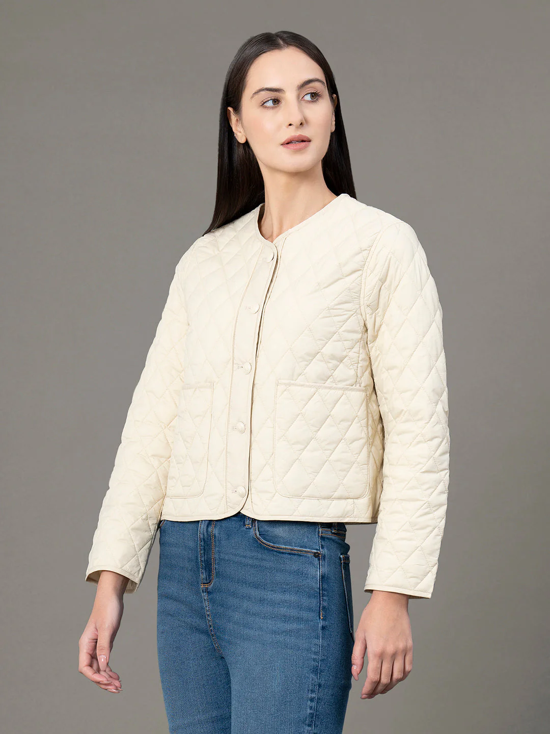 Round Neck Jacket for Women - Image 2