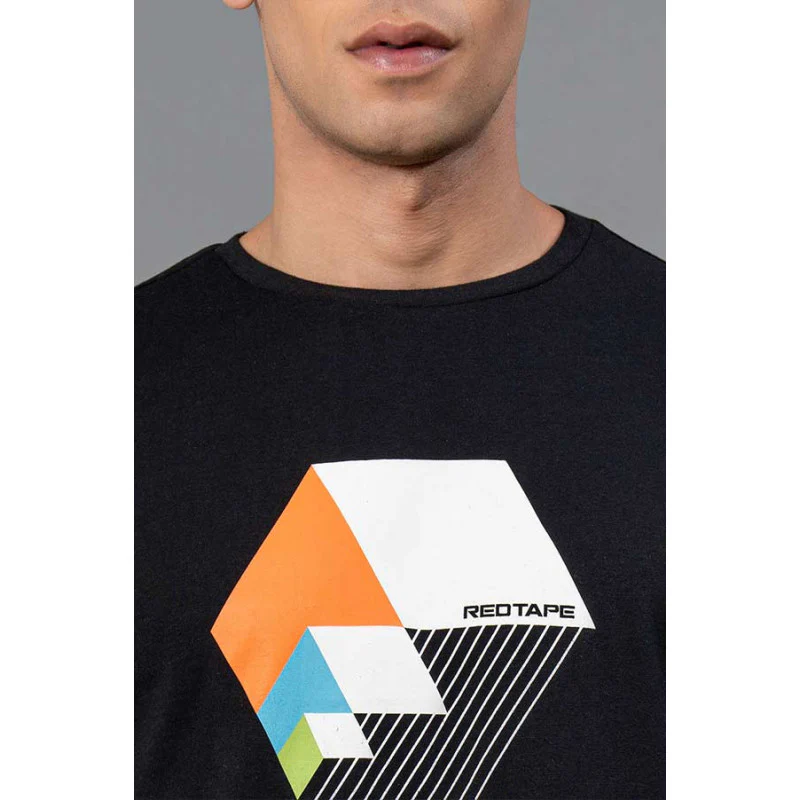 Round Neck Men's  Cotton T-Shirt - Image 4