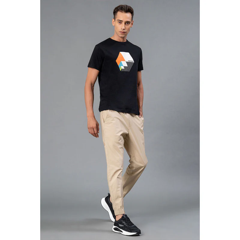 Round Neck Men's  Cotton T-Shirt - Image 5
