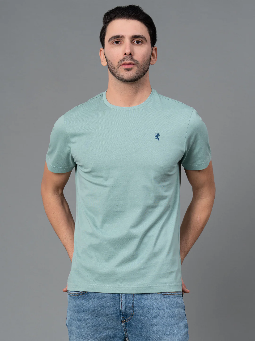 Round Neck Mens T-Shirt - Image 2