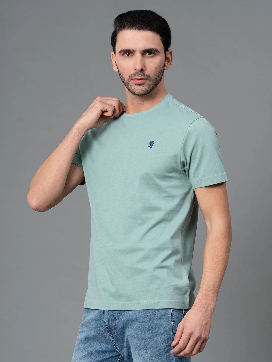 Round Neck Mens T-Shirt - Image 3
