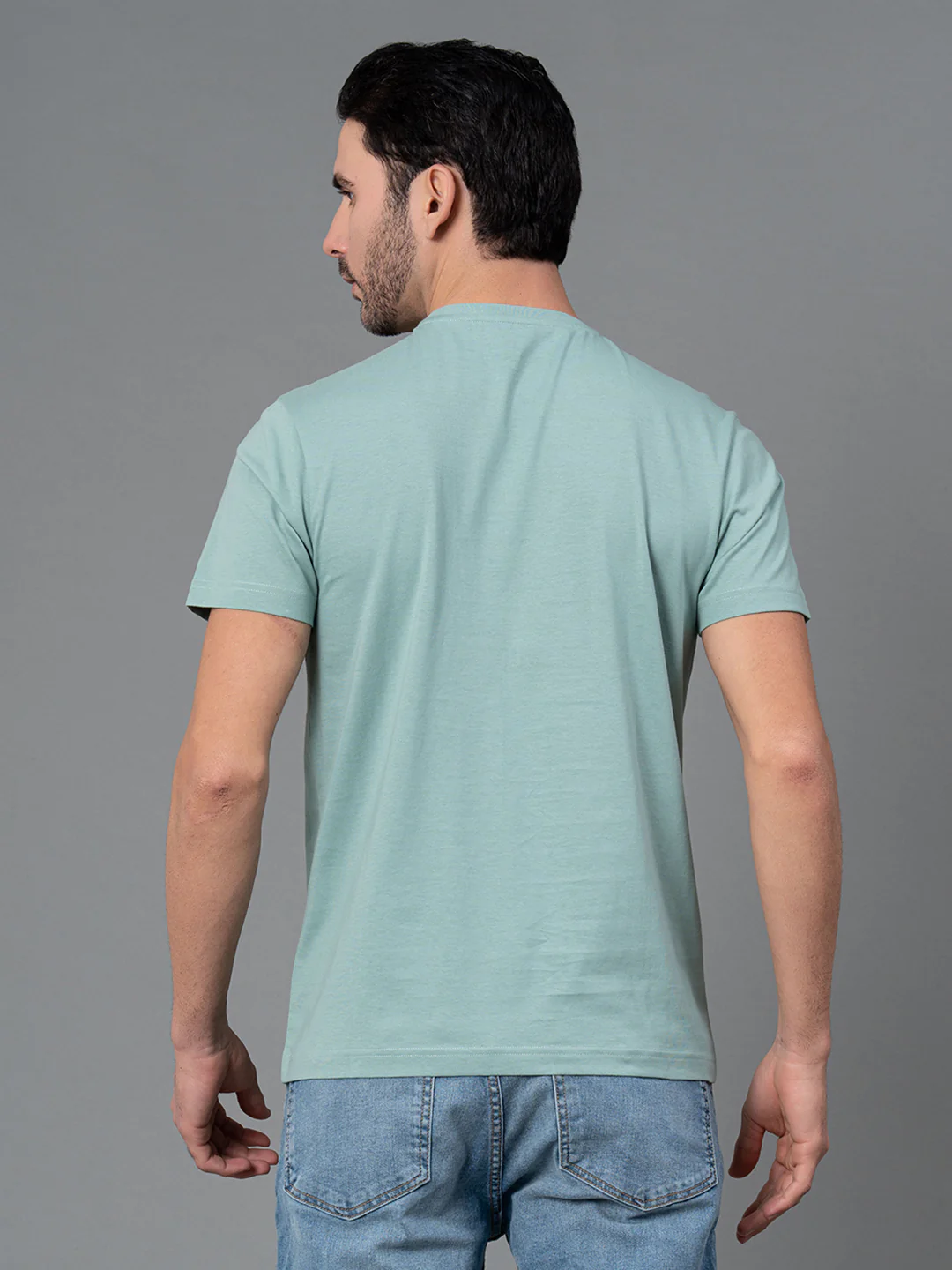 Round Neck Mens T-Shirt - Image 4