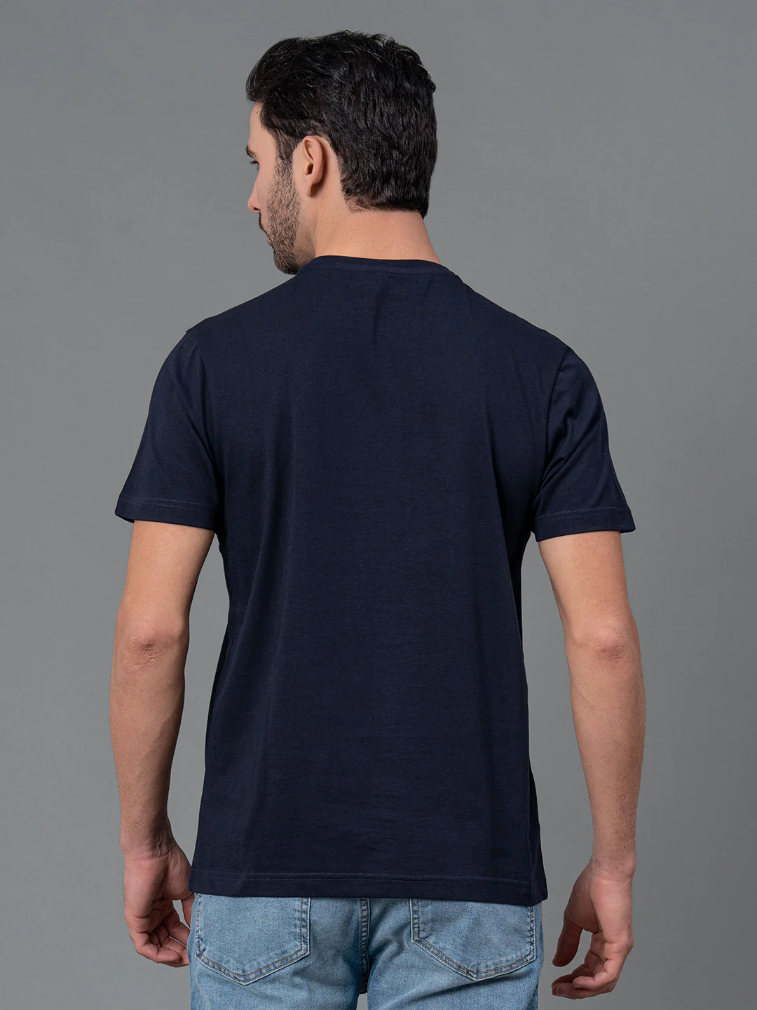 Round Neck Mens T-Shirt - Image 4