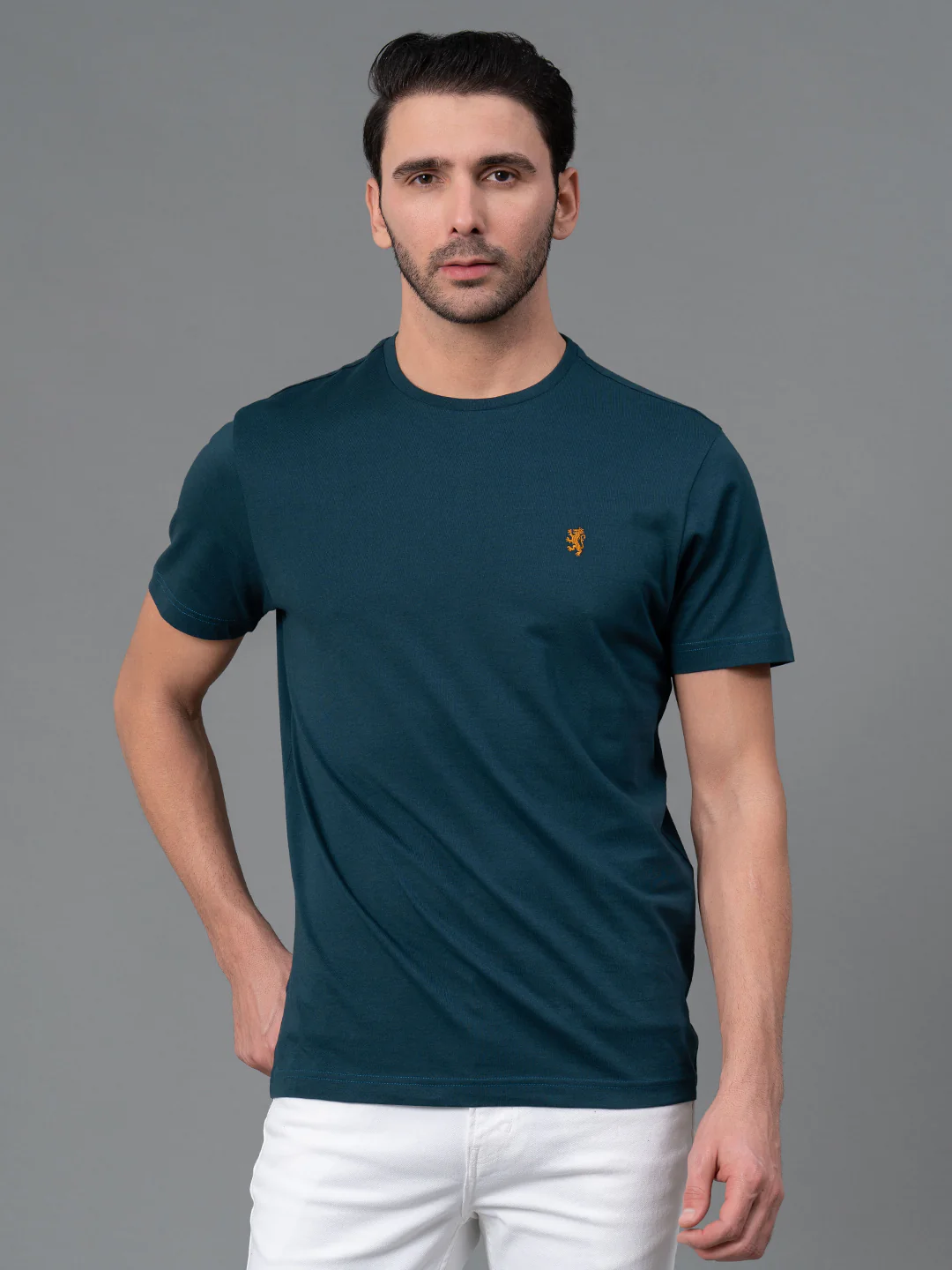 Round Neck Mens T-Shirt - Image 2