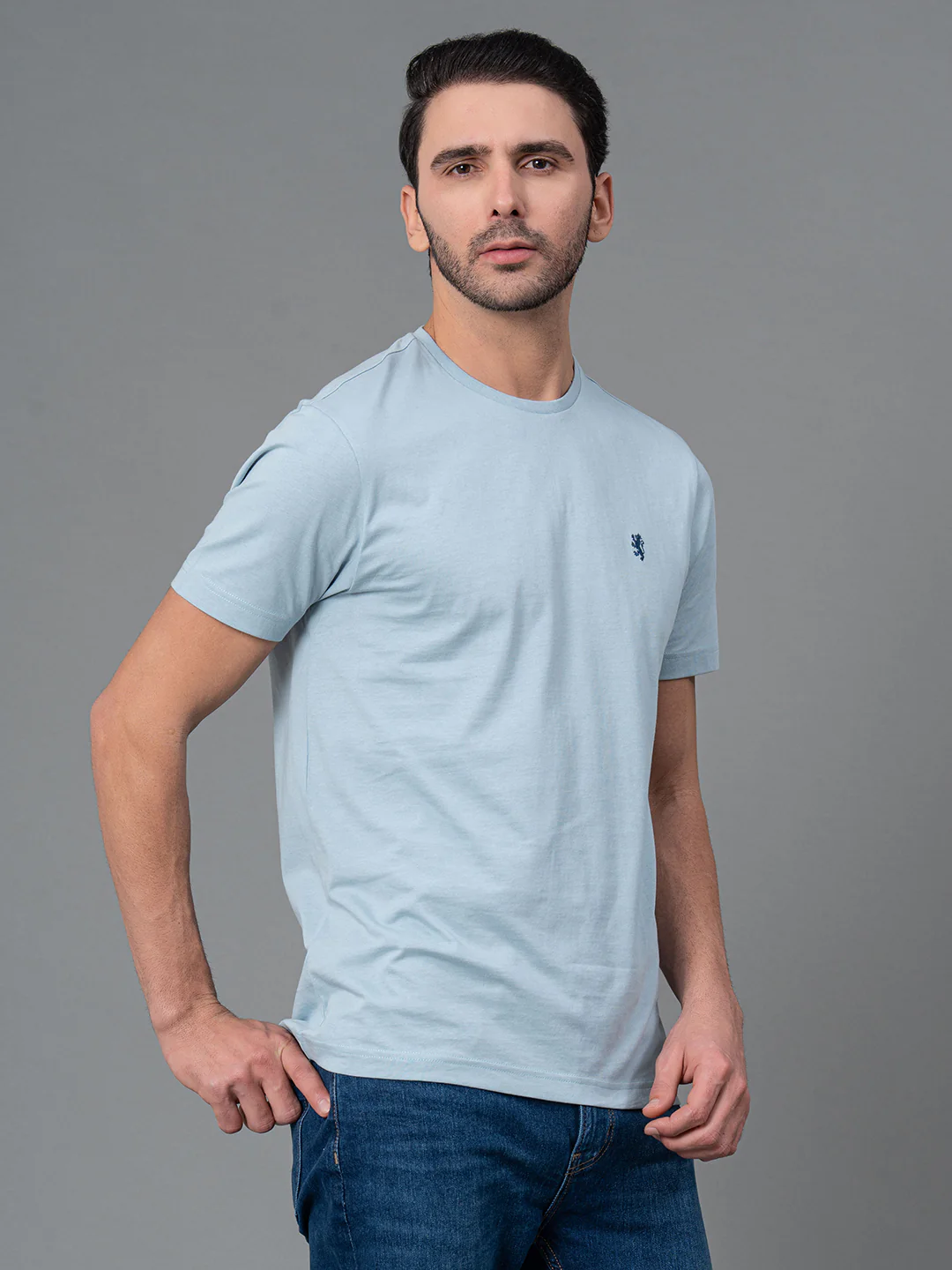Round Neck Mens T-Shirt - Image 3