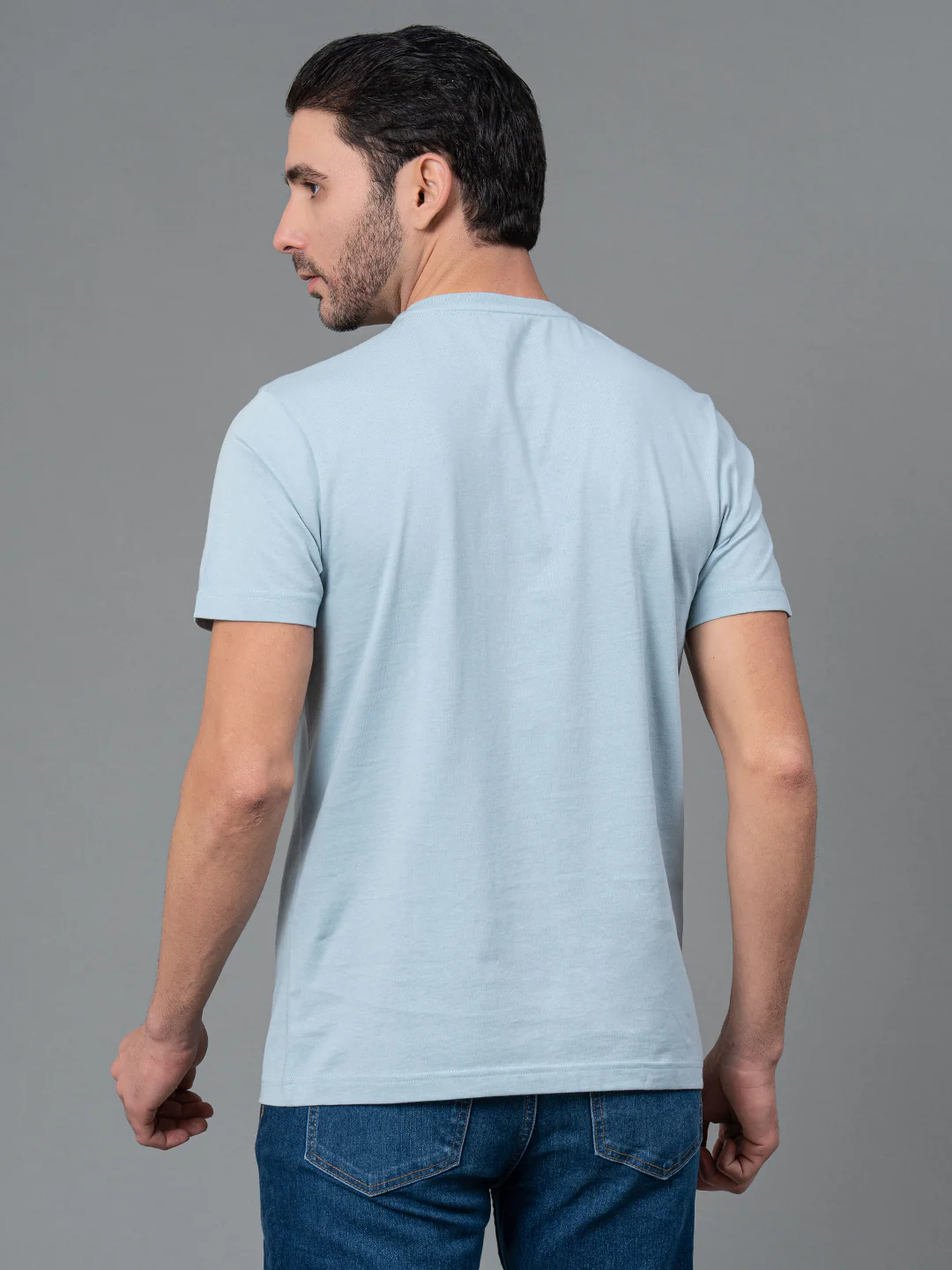 Round Neck Mens T-Shirt - Image 4