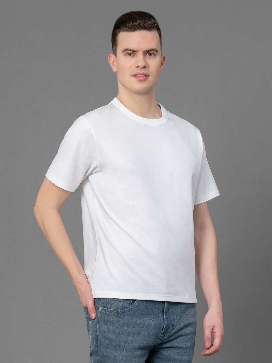Round Neck T-Shirt for Men - Image 2
