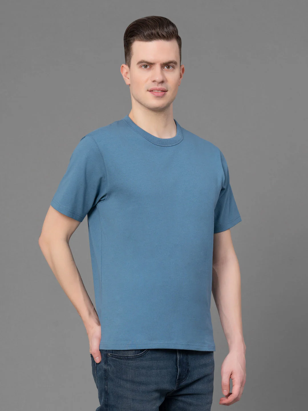 Round Neck T-Shirt for Men - Image 2