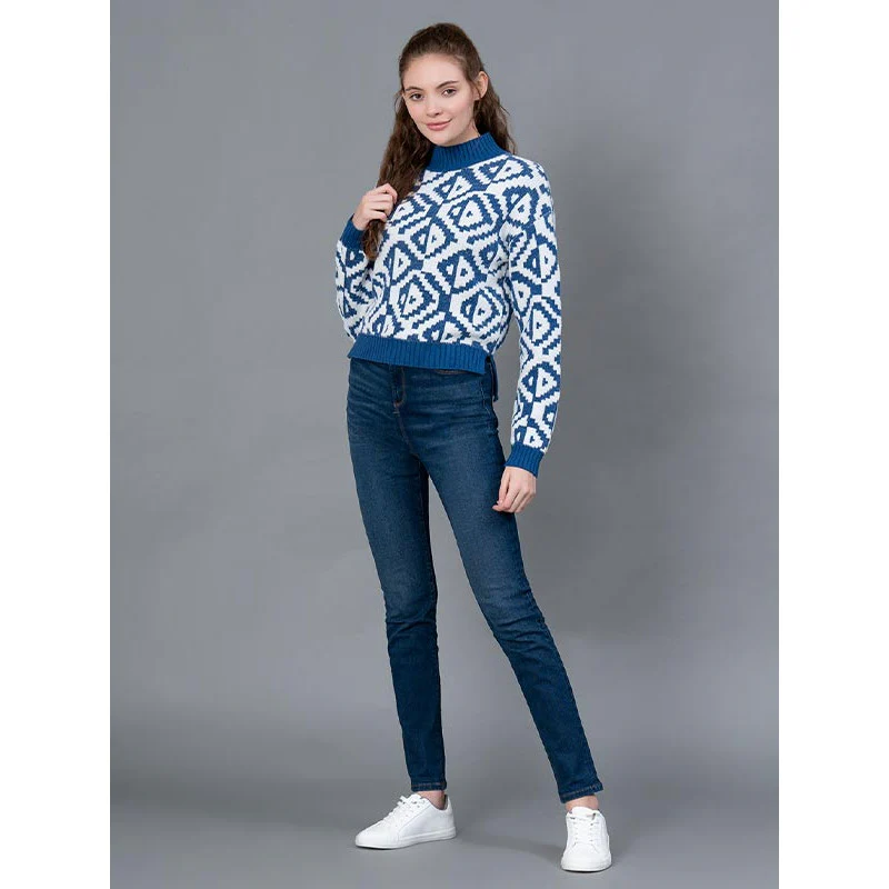 Royal Blue Casual Sweater for Women - Image 5