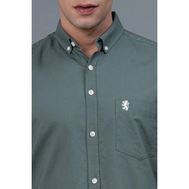 Sage Green Men's Shirt - Image 4