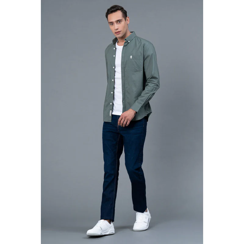 Sage Green Men's Shirt - Image 5