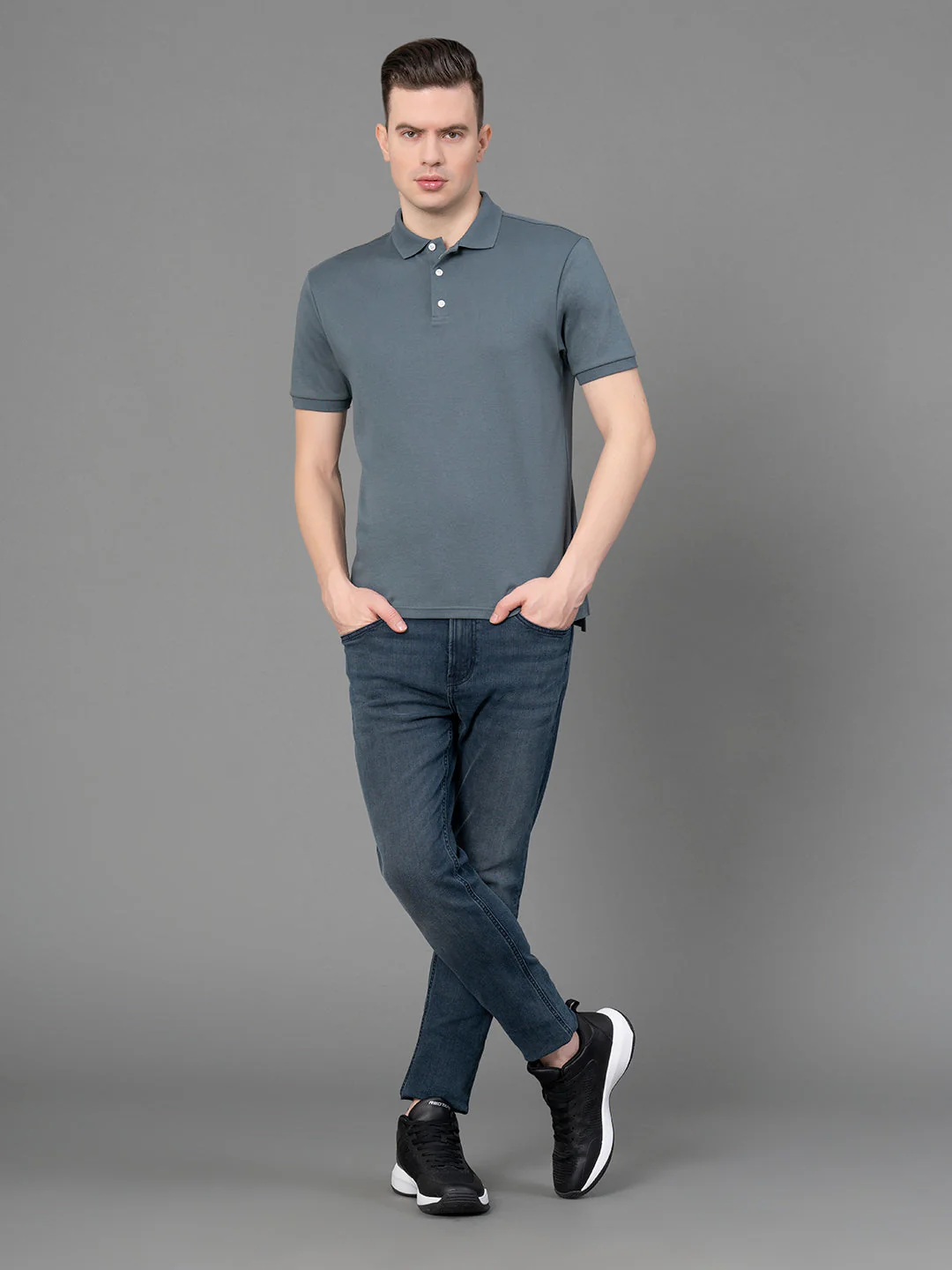 Satin Polo T-Shirt for Men - Image 5