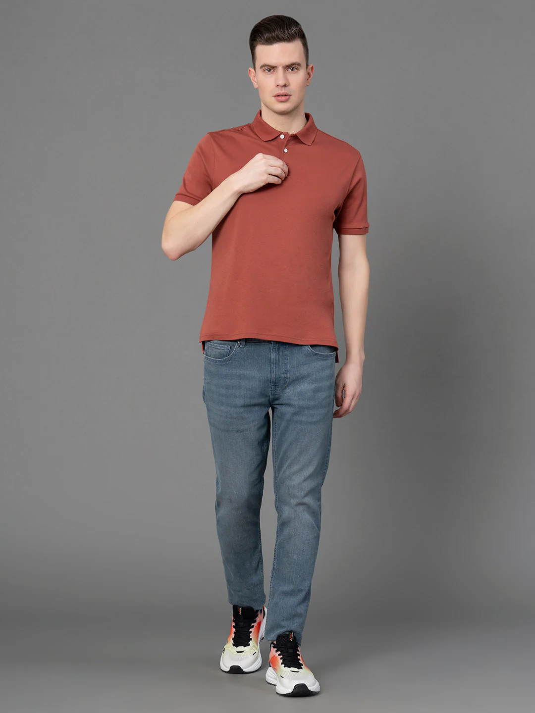 Satin Polo T-Shirt for Men - Image 5