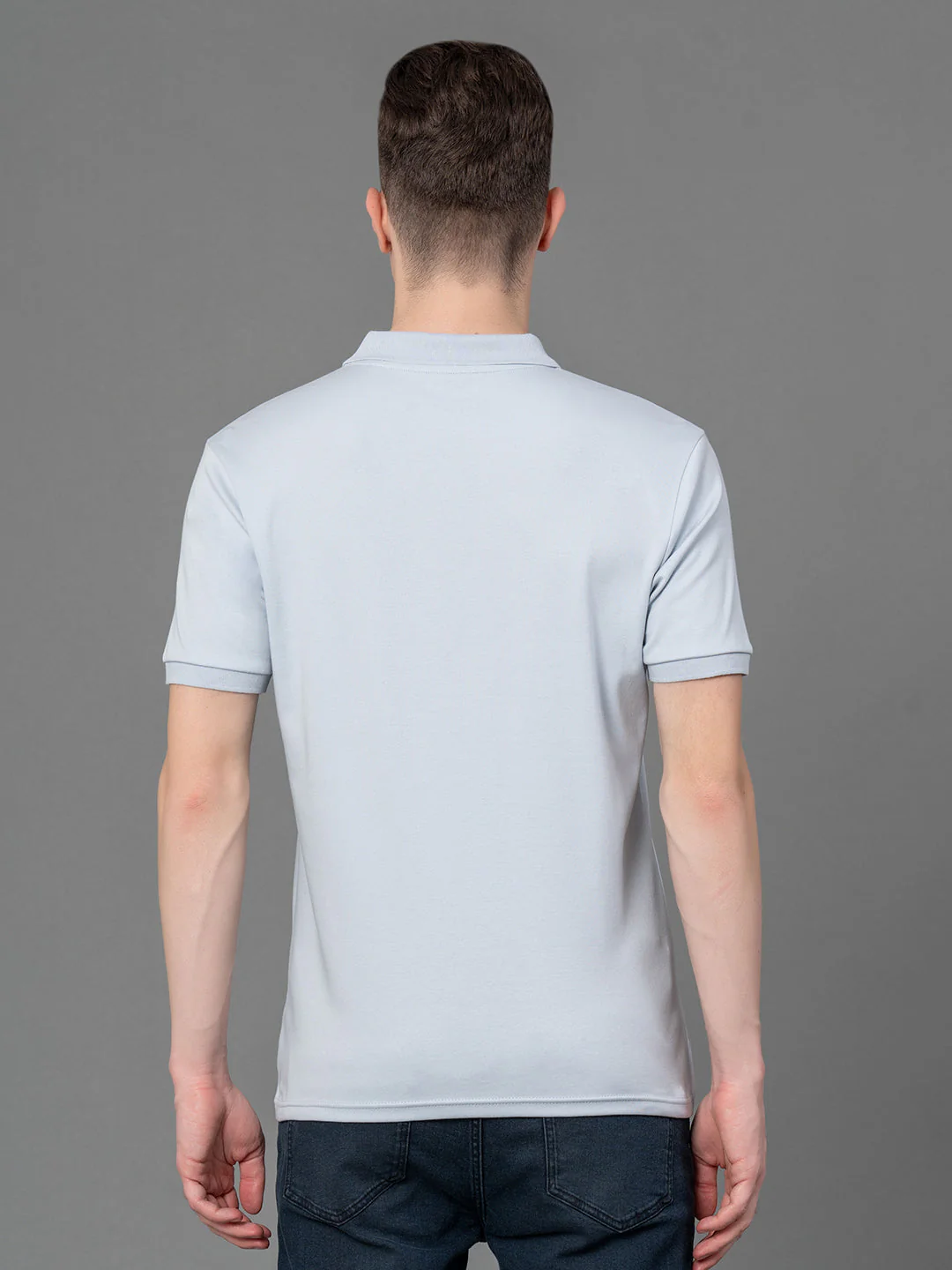 Satin Polo T-Shirt for Men - Image 3