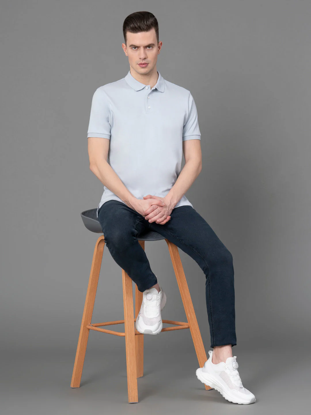 Satin Polo T-Shirt for Men - Image 5