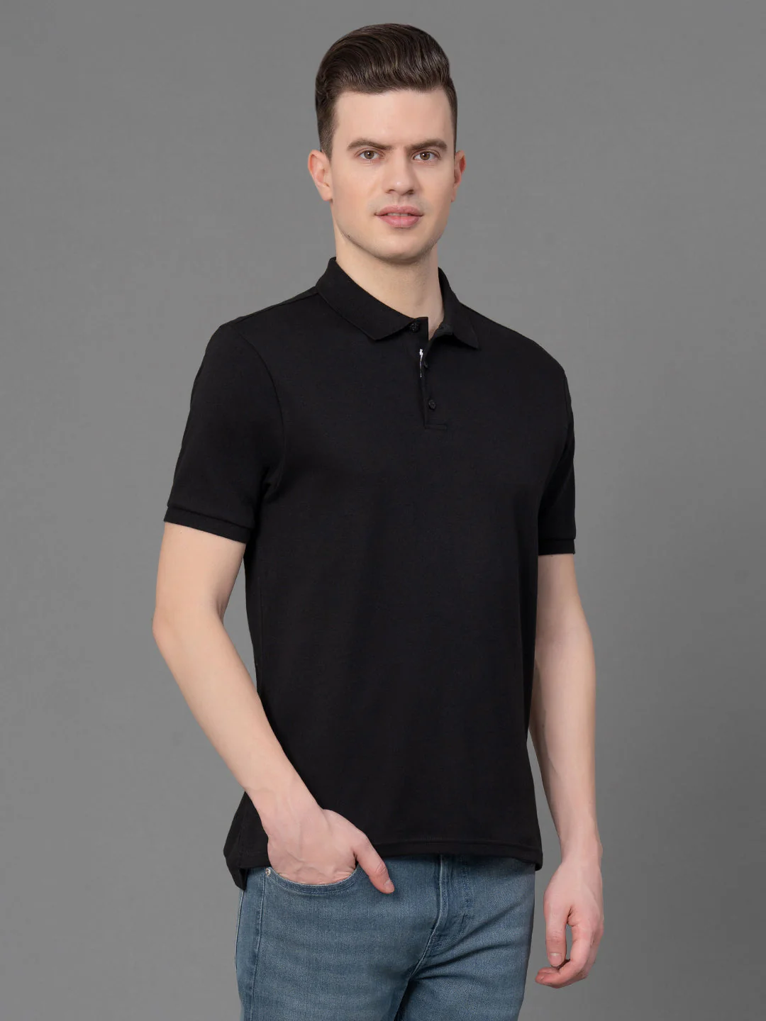 Satin Polo T-Shirt for Men - Image 2