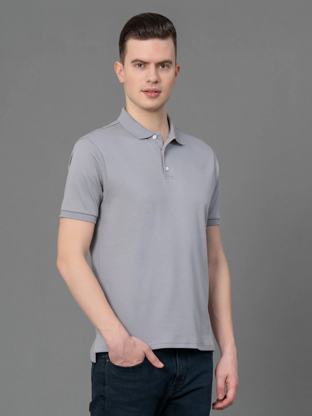 Satin Polo T-Shirt for Men - Image 2