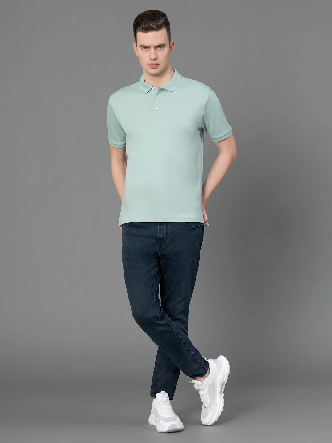 Satin Polo T-Shirt for Men - Image 5
