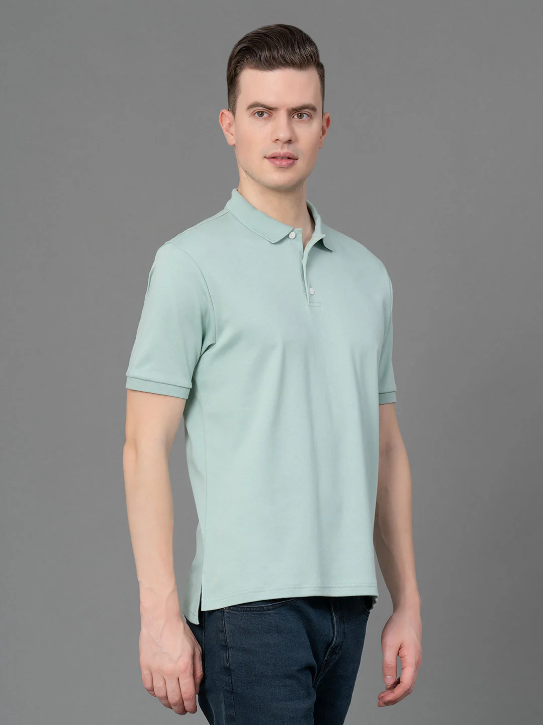 Satin Polo T-Shirt for Men - Image 2