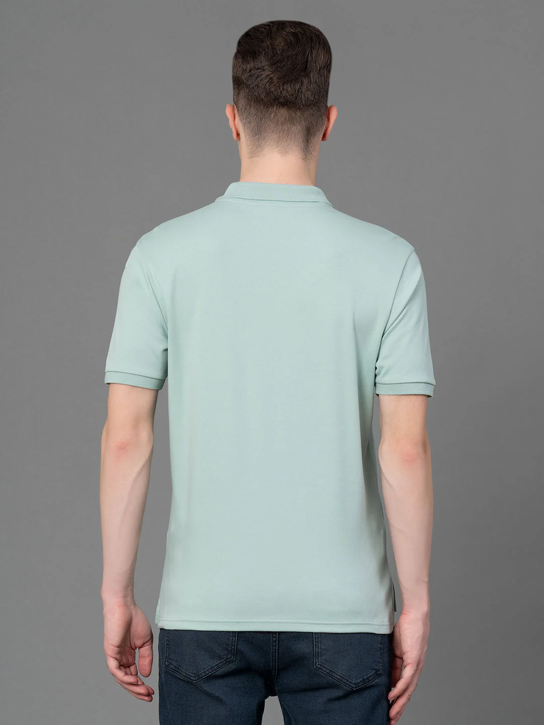 Satin Polo T-Shirt for Men - Image 3