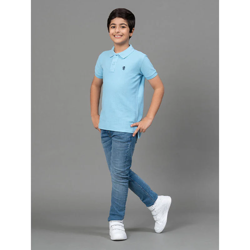 Sky Blue T-Shirt for Boys - Image 5