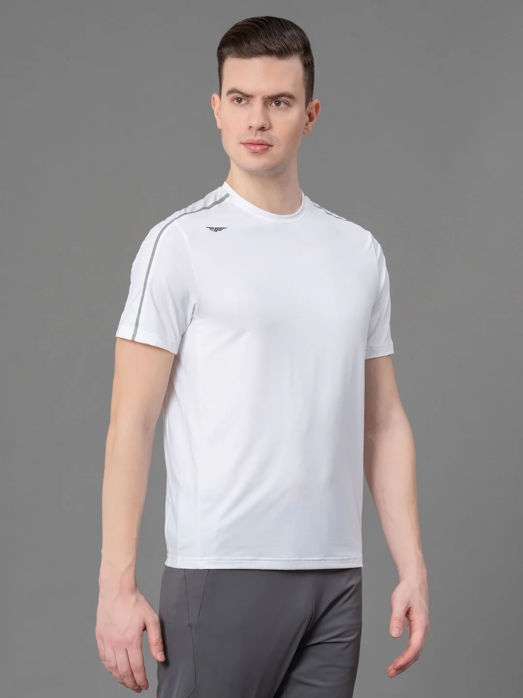 Solid Activewear T-Shirt for Men - Image 2