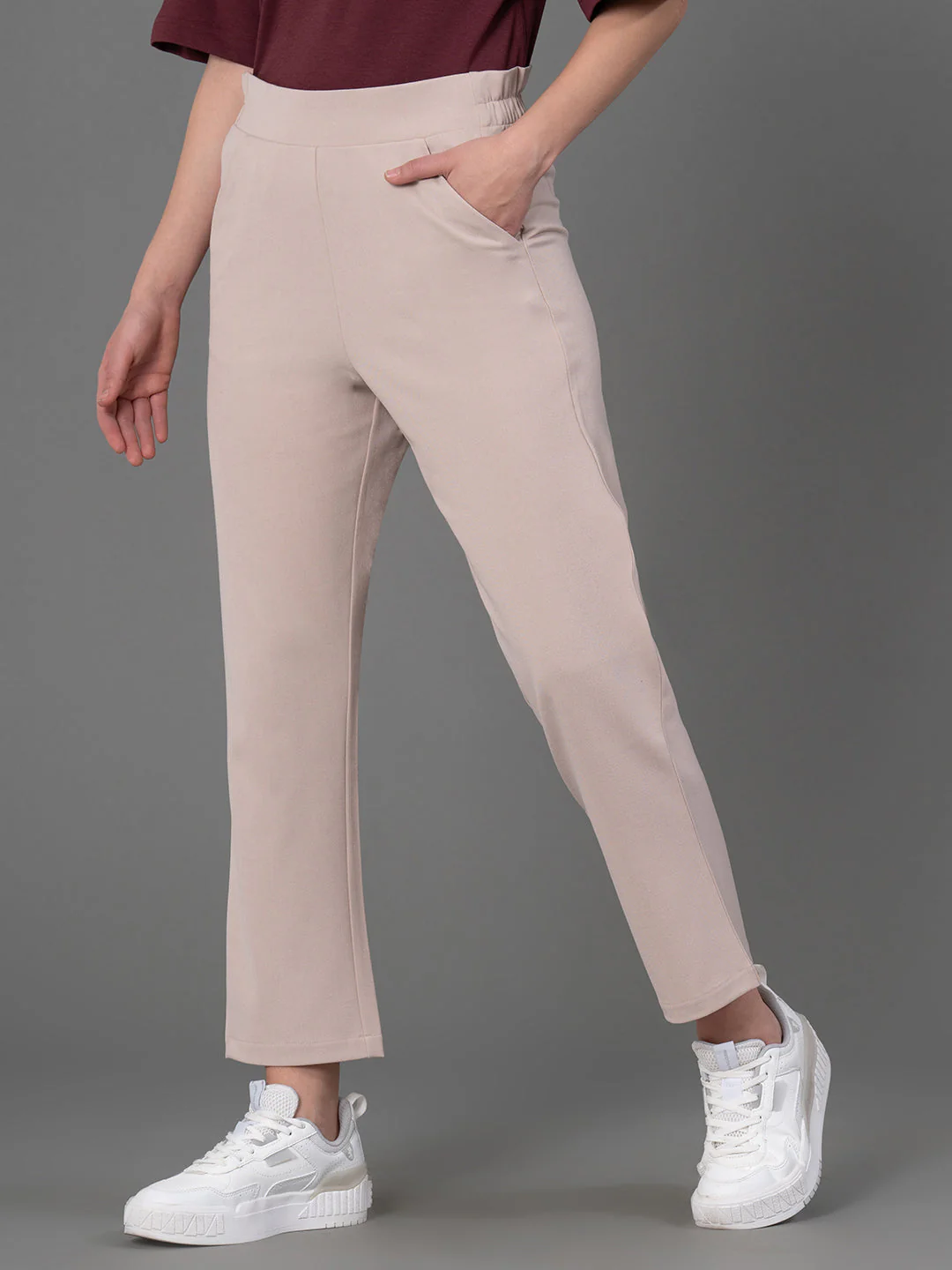 Solid Black Trousers for Women - Image 5