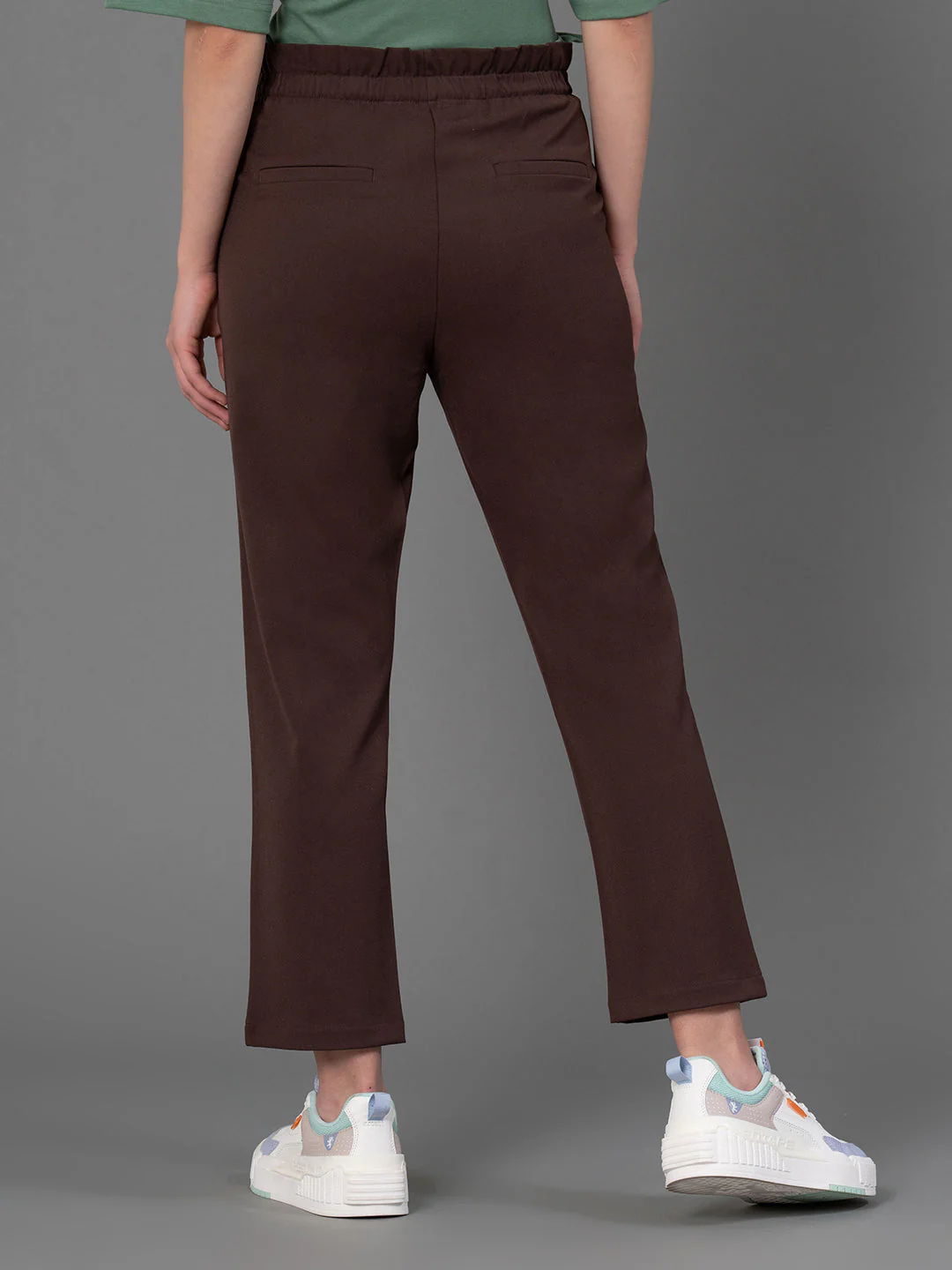 Solid Black Trousers for Women - Image 3