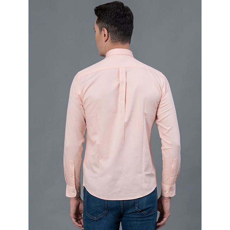 Solid Dobby Shirt for Men - Image 3