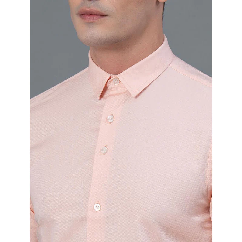 Solid Dobby Shirt for Men - Image 4