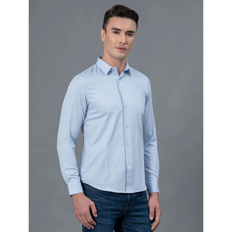 Solid Dobby Shirt For Men - Image 2