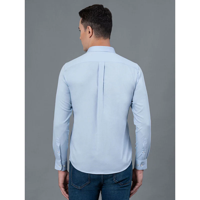 Solid Dobby Shirt For Men - Image 3