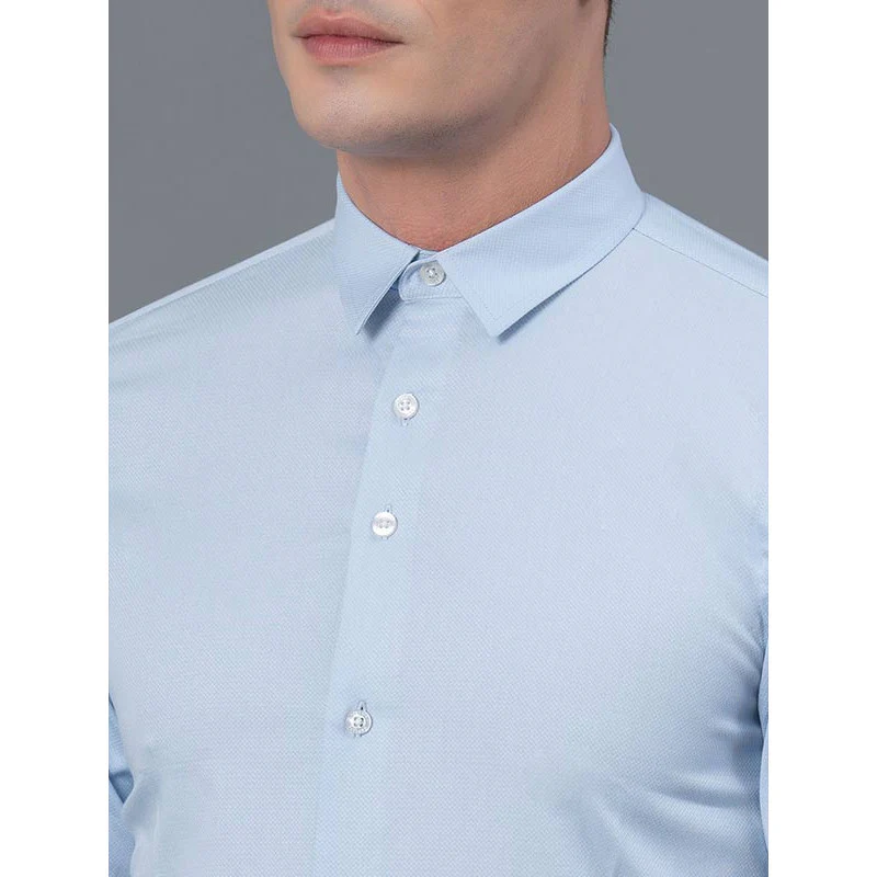 Solid Dobby Shirt For Men - Image 4