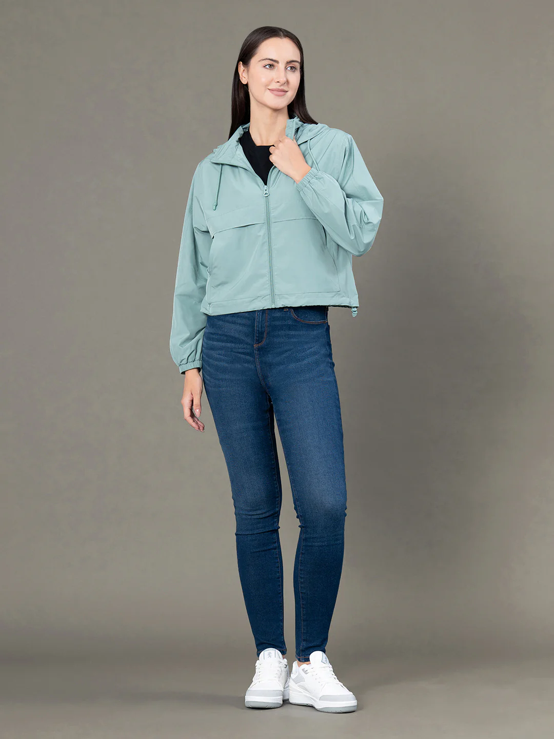 Solid Windcheater for Women - Image 5
