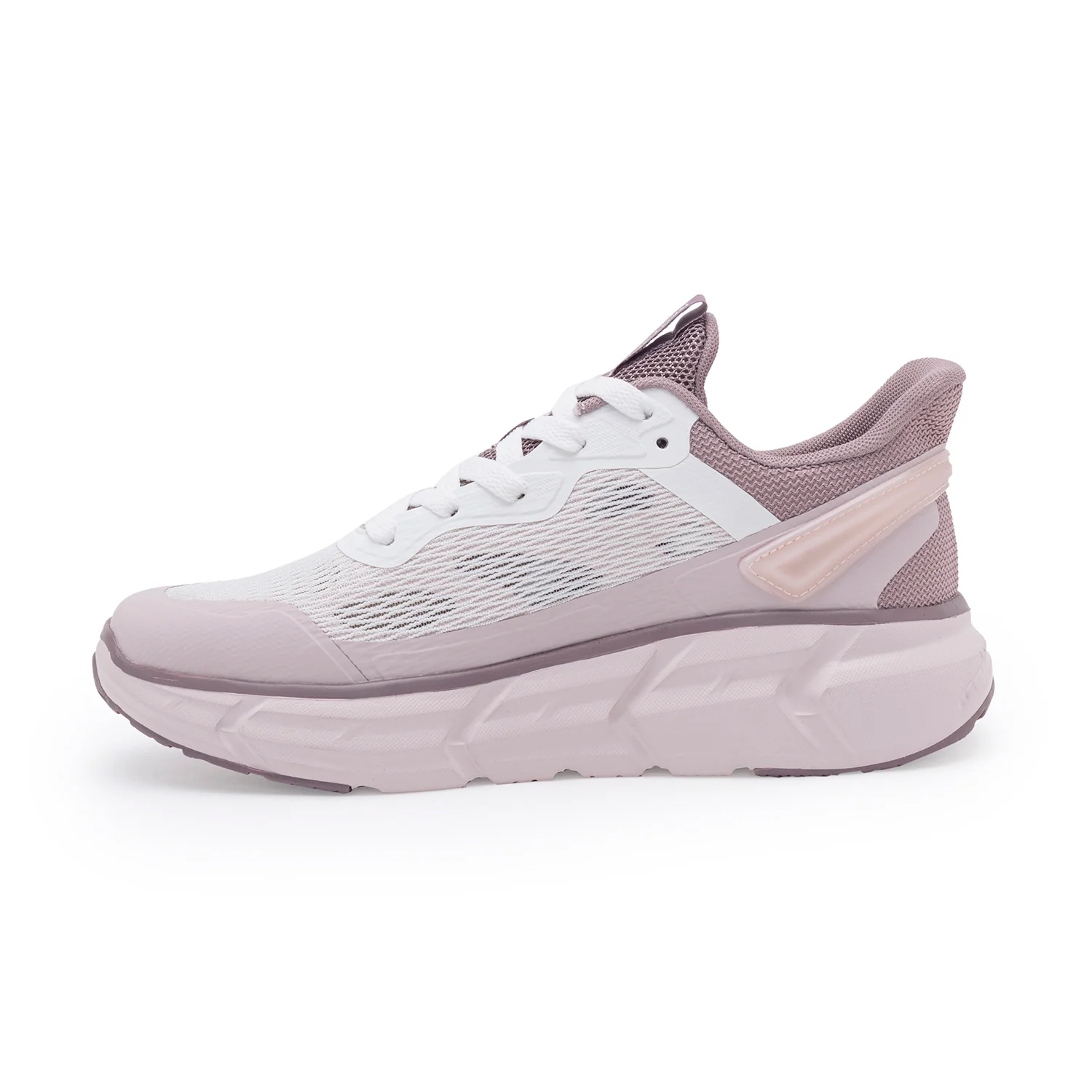 Sports Shoes for Women's- Pink Lace-Up Shape Adjustable Sports Athleisure Shoes, Perfect Walking & Running Shoes - Image 3