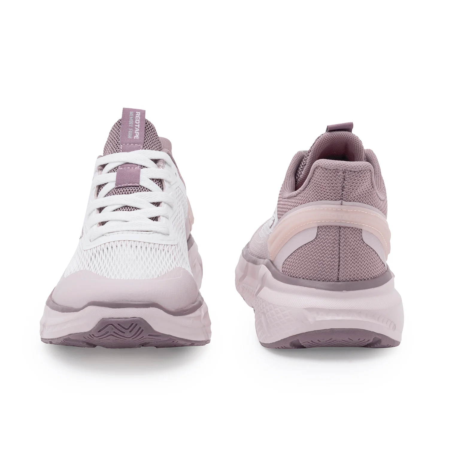 Sports Shoes for Women's- Pink Lace-Up Shape Adjustable Sports Athleisure Shoes, Perfect Walking & Running Shoes - Image 4