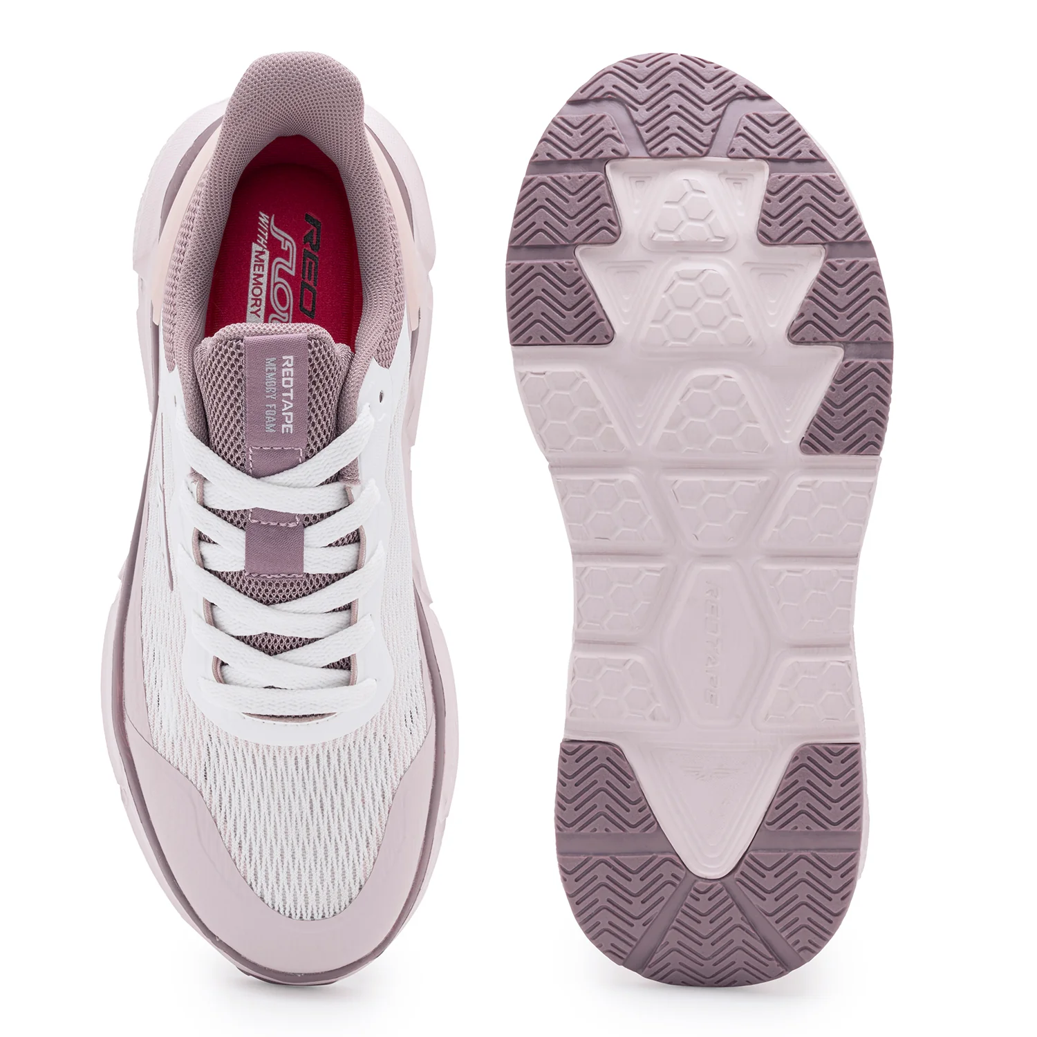 Sports Shoes for Women's- Pink Lace-Up Shape Adjustable Sports Athleisure Shoes, Perfect Walking & Running Shoes - Image 5