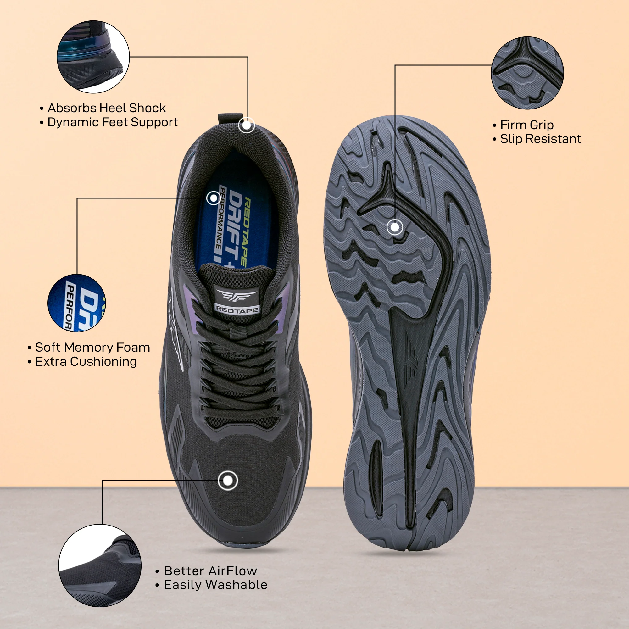 Sports Walking Shoes for Men | Comfortable & Lace-Up - Image 5