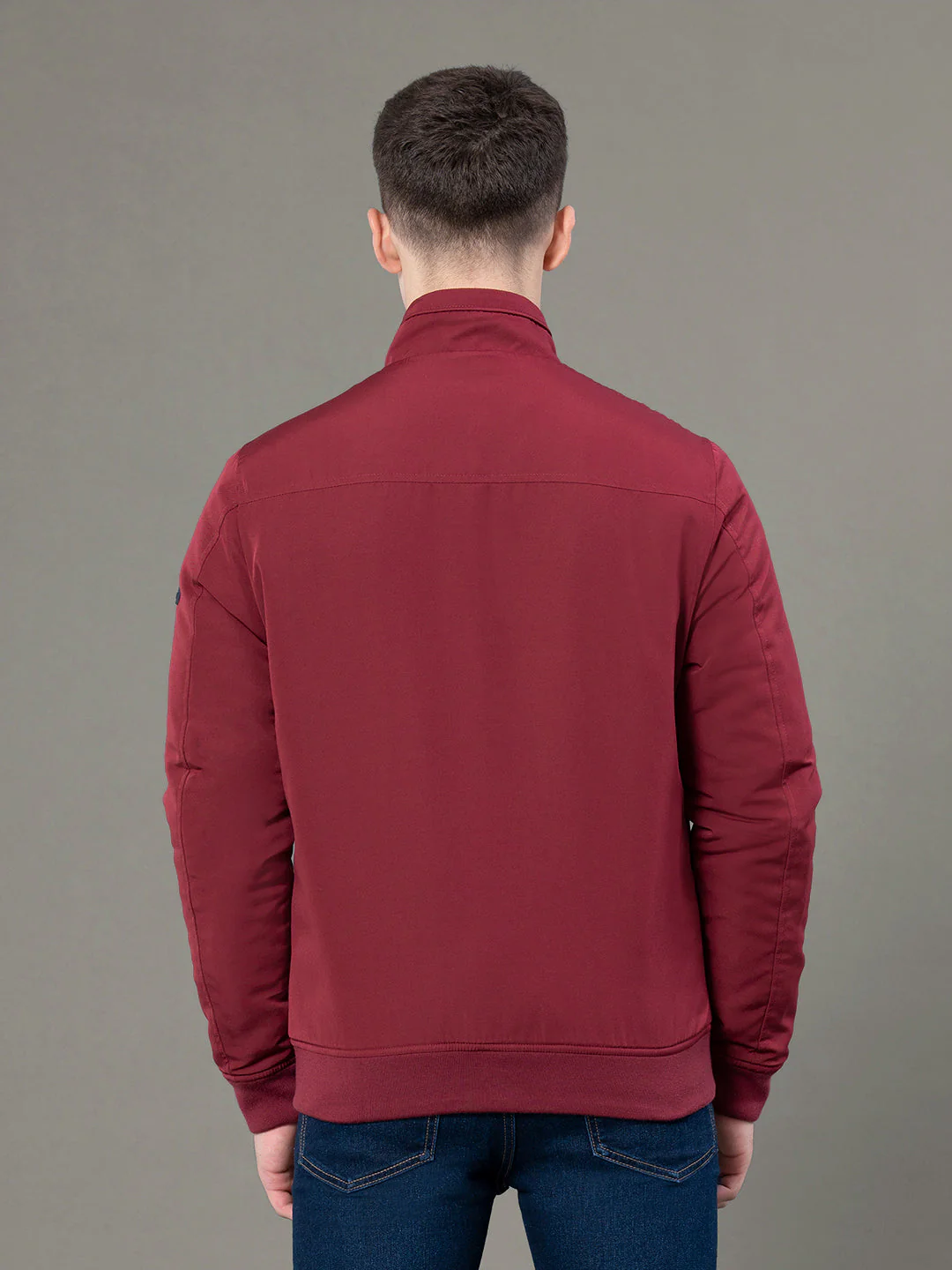 Stand Collar Bomber Jacket for Men - Image 3