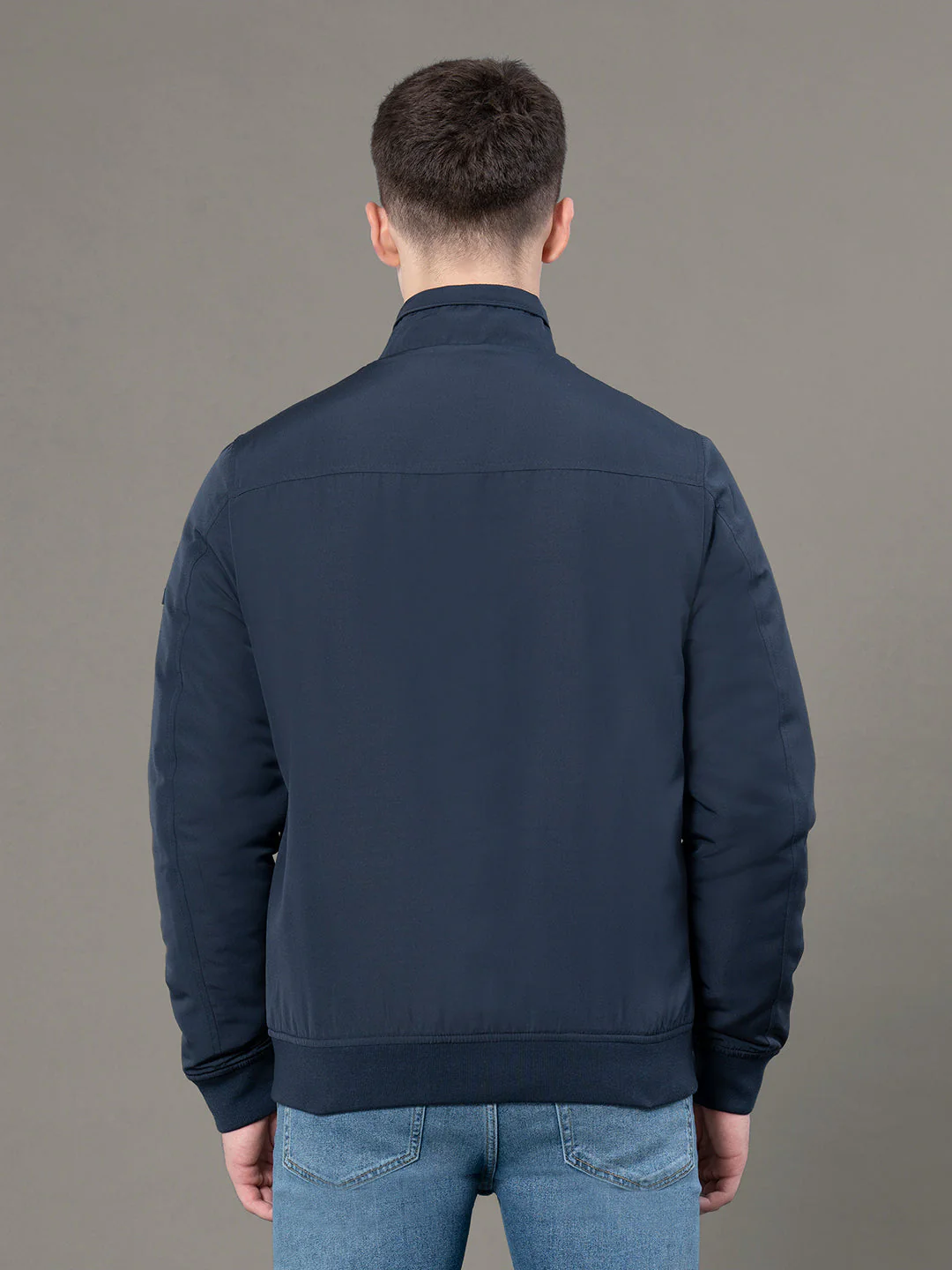 Stand Collar Bomber Jacket for Men - Image 3
