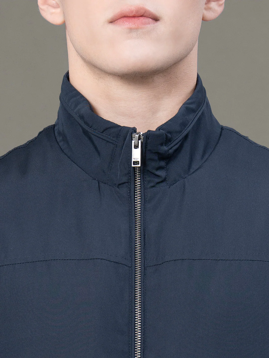 Stand Collar Bomber Jacket for Men - Image 4