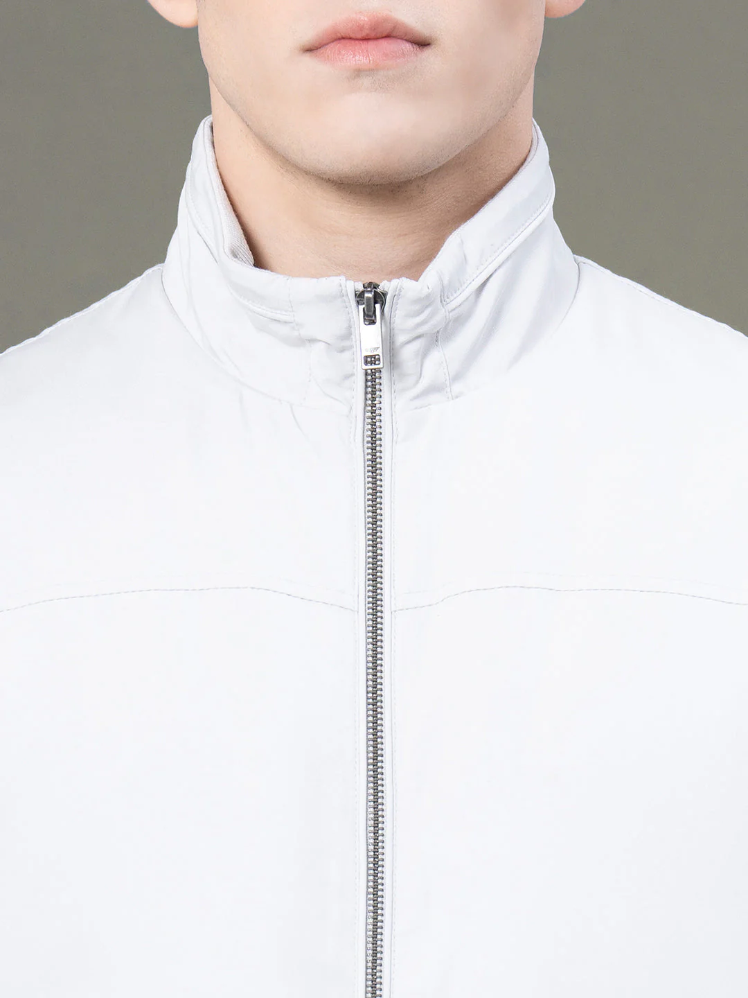 Stand Collar Bomber Jacket for Men - Image 4