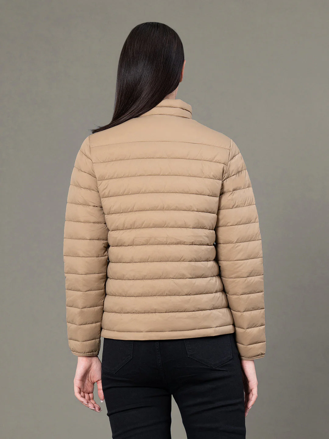 Stand Collar Padded Jacket for Women - Image 3