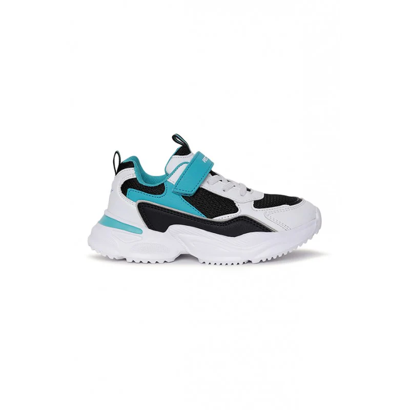Unisex Kids Black And Green Sports Shoes - Image 3