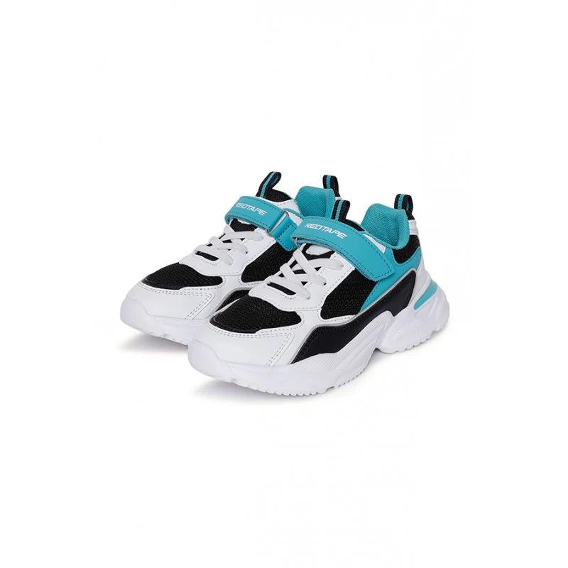 Unisex Kids Black And Green Sports Shoes - Image 5