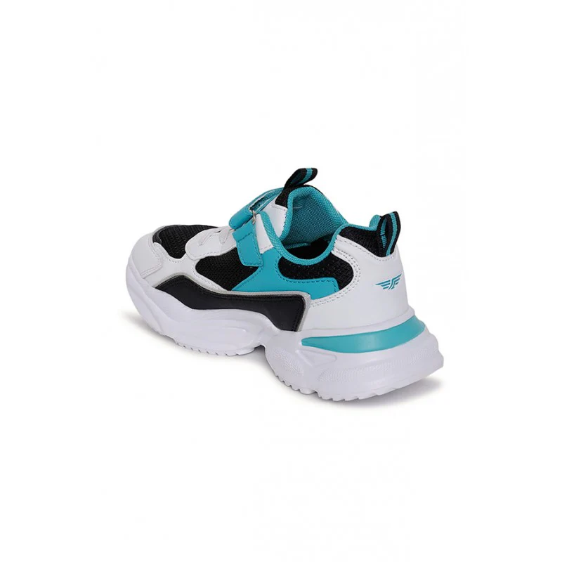 Unisex Kids Black And Green Sports Shoes - Image 7