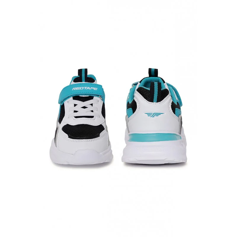 Unisex Kids Black And Green Sports Shoes - Image 8